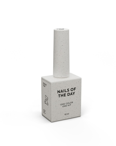 NAILSOFTHEDAY Teddy Top Wipe – matowy top hybrydowy z warstwą dyspersyjną, 10 ml