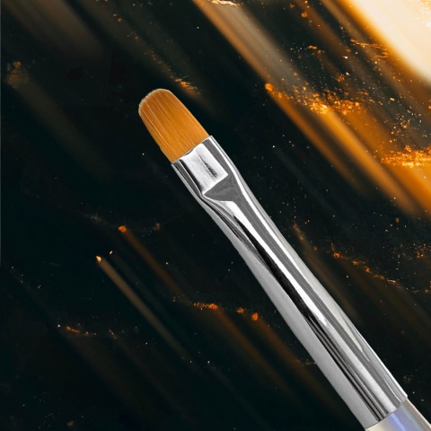 NAILSOFTHENIGHT Nail Art Brush – owalny pędzelek do żelu