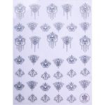 NAKLEJKI DO PAZNOKCI CIENKIE SAMOPRZYLEPNE COLORF CB SILVER NR 174