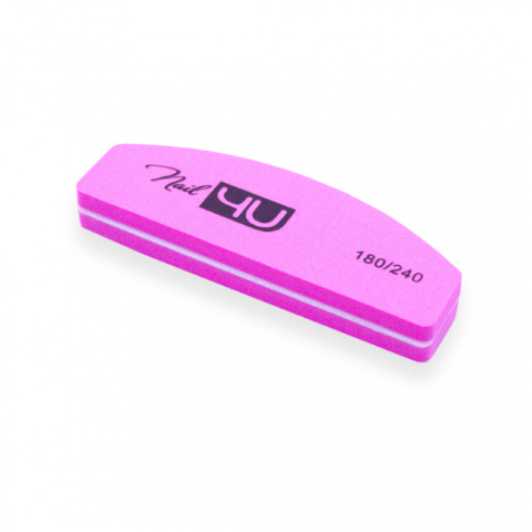 Nail4u MINI POLERKA CANDY PINK 180/240 ŁÓDKA
