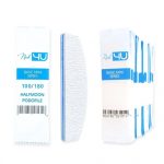 Nail4u Pilnik Podofile BASIC MINI Łódka Halfmoon 100/180 (25 sztuk) - Jednorazowy Pilnik