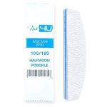 Nail4u Pilnik Podofile BASIC MINI HALFMOON Łódka Halfmoon 100/180 1szt - Jednorazowy Pilnik