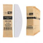 Nail4u Pilnik Podofile Slim MINI HALFMOON Łódka 180/240 1szt – Drewniany, Ekologiczny Pilnik
