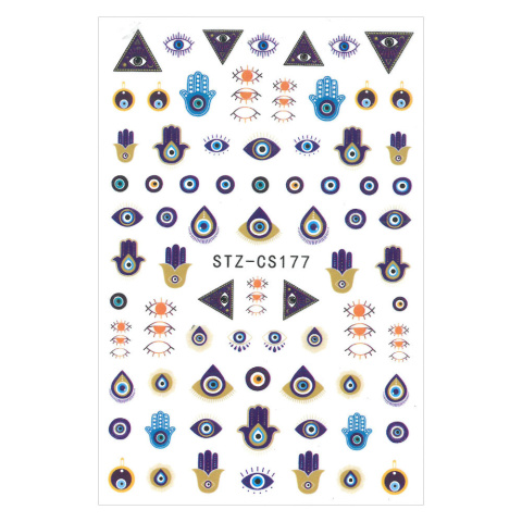 Naklejki do paznokci cienkie samoprzylepne geometryczne STZ-CS177