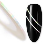 Nitka Tasiemka do Zdobień Laser White Krążek Nr 6 – Samoprzylepna Nitka do Paznokci