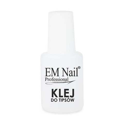 EM Nail Klej do tipsów 10g – z pędzelkiem, szybkoschnący, do ozdób i tipsów