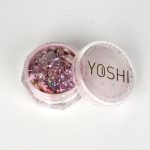 Yoshi Płatki Holo Flakes No 3 – płatki do zdobień 0,5 g, holo róż-fiolet-złoto TPO-FREE
