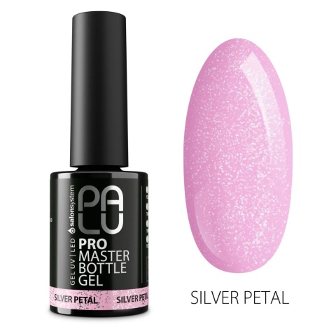 Palu Pro Master Bottle Gel Silver Petal 11g – żel budujący w butelce TPO-Free