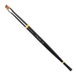 Clavier Pędzelek do żelu i akrylożelu - 04 skośny One Stroke - czarny