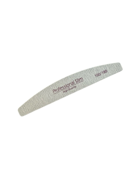 Pilnik do paznokci Łódka Zebra Professional Slim 100/180 - półksiężyc 1szt