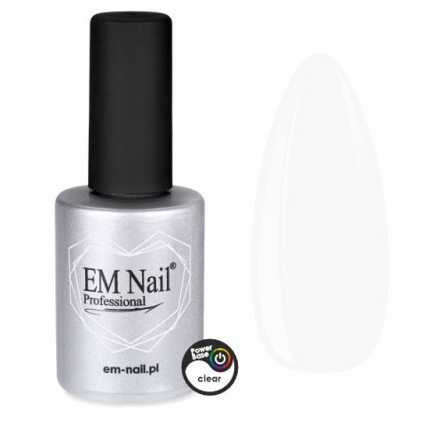 EM Nail Power Base Clear 6ml – modelująca baza hybrydowa UV LED
