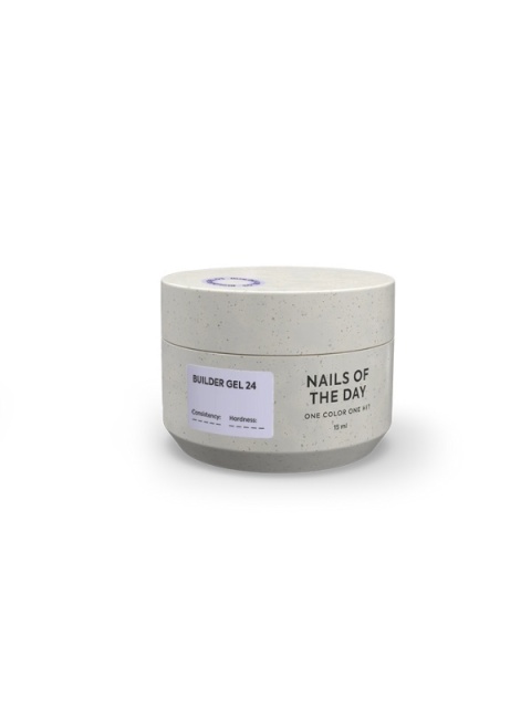 NAILSOFTHEDAY Builder gel 24 – żel budujący o klasycznym mlecznobiałym odcieniu, 30 ml