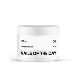 NAILSOFTHEDAY Cover Base NEW Milk 01 – półprzezroczysta chłodno-mleczna baza hybrydowa, 30 ml