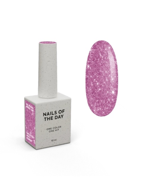NAILSOFTHEDAY Aperol Gel Polish – różowy odblaskowy lakier hybrydowy, 10 ml