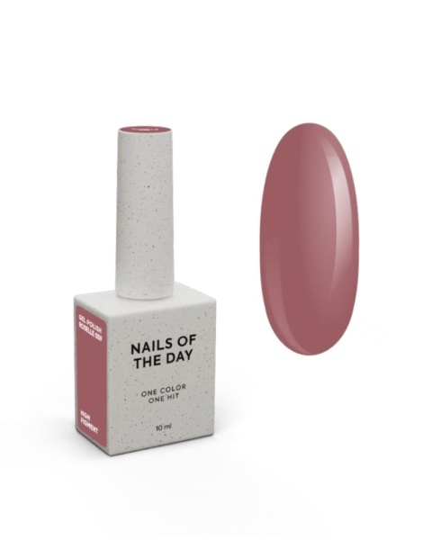 NAILSOFTHEDAY Roselle Gel Polish – ciepły brązowo-różowy lakier hybrydowy 10 ml