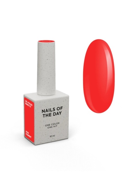 NAILSOFTHEDAY Riana Gel Polish – czerwony lakier hybrydowy z drobinką 10 ml