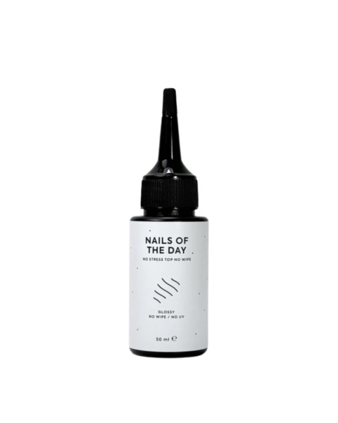 NAILSOFTHEDAY No Stress Top No Wipe – top błyszczący 50 ml