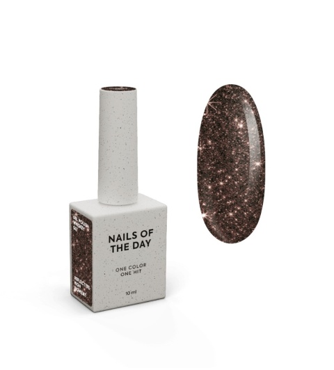 NAILSOFTHEDAY Whiskey – brązowy lakier hybrydowy flash 10 ml