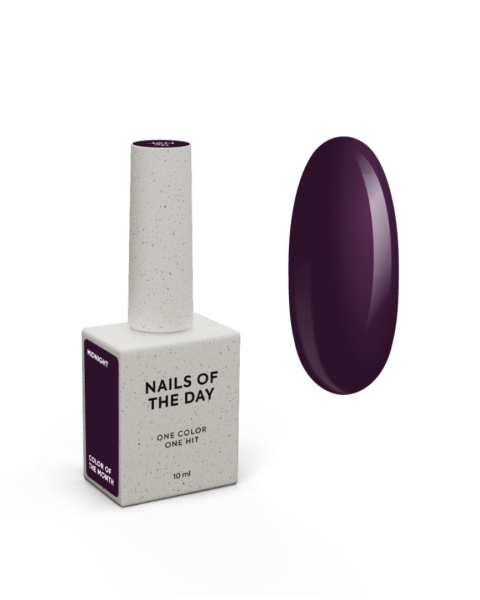 NAILSOFTHEDAY Midnight Color of the Month January śliwkowy lakier 10 ml