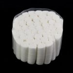 Separatory wałeczki bawełniane MollyLac dł. 38mm śr. 10mm – do pedicure 50sztuk