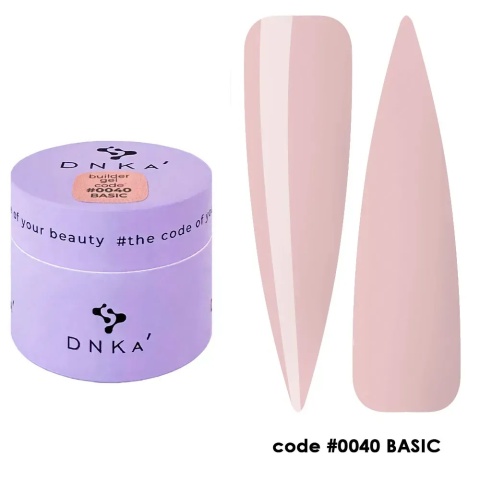 DNKa Builder Gel 0040 Basic 15 ml żel budujący pudrowa brzoskwinia