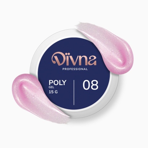 DIVNA PolyGel 08 15g akrylożel do przedłużania paznokci