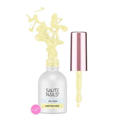 SAUTE NAILS Lakier hybrydowy S343 Easter Egg 8ml żółty eggshell HEMA FREE