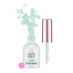 SAUTE NAILS Lakier hybrydowy S345 Fluffy Grass 8ml mięta eggshell HEMA FREE