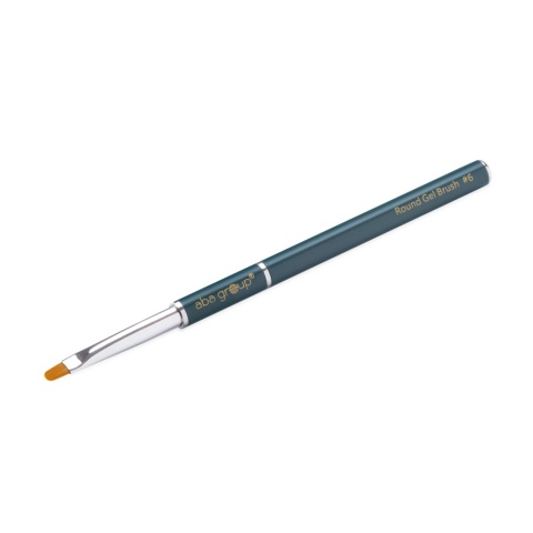 Aba Group pędzelek do żelu okrągły nr 6 zielony Round Gel Brush