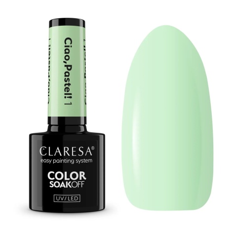 Claresa Lakier Hybrydowy Ciao, Pastel! 1 5g – pastelowa kolekcja