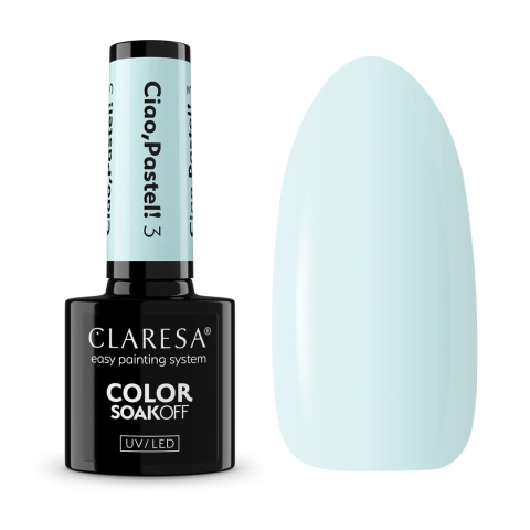 Claresa Lakier Hybrydowy Ciao, Pastel! 3 – 5g pastelowy kolor