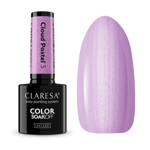 Claresa Lakier Hybrydowy Cloud Pastel 3 – 5g perłowy pastel