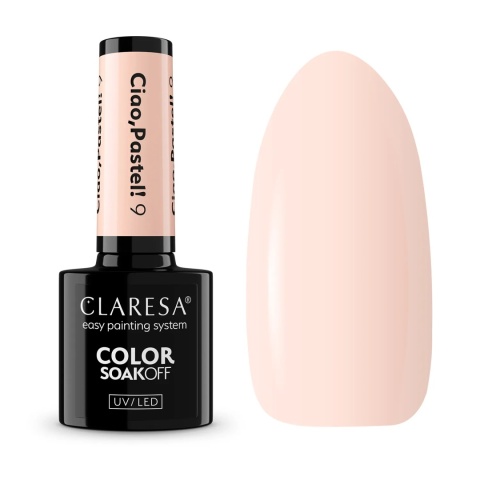 Claresa Lakier Hybrydowy Ciao, Pastel! 9 – 5g pastelowy kolor