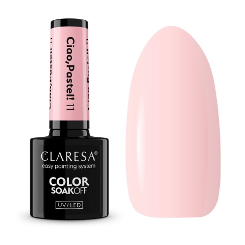 Claresa Lakier Hybrydowy Ciao, Pastel! 11 – 5g pastelowy kolor