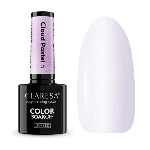 Claresa Lakier Hybrydowy Cloud Pastel 6 – 5g perłowy pastel