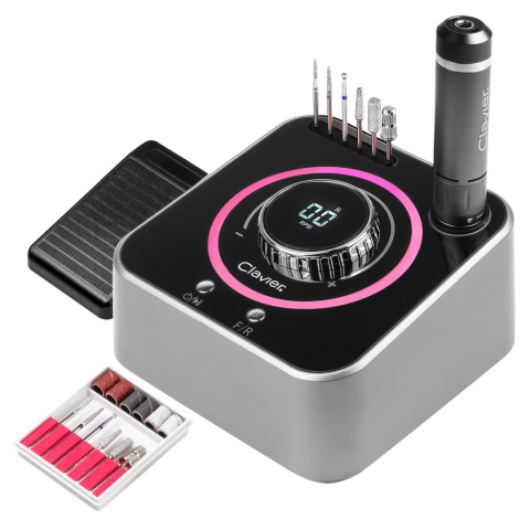 Clavier Profesjonalna Frezarka FX 1080, 80W, 40000 RPM – Manicure i Pedicure, Szara