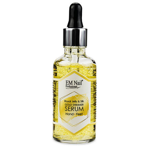 EM Nail Royal Jelly & Silk Gold Shimmer Serum 50ml