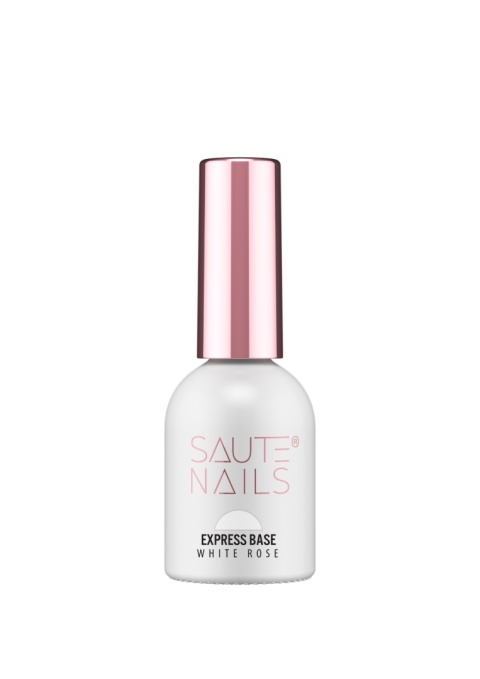 Saute Nails Baza hybrydowa Express Base White Rose 8 ml – TPO & HEMA Free