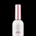Saute Nails Baza hybrydowa Luxury Pink Base 8 ml – różowa 90% krycia