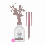 Saute Nails Cat Eye Effect E13 – chłodny brąz z szarością i srebrną poświatą