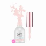 Saute Nails Lakier hybrydowy S316 Soul Touch – transparentny beż z drobiną