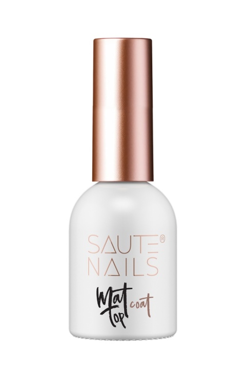 Saute Nails Top hybrydowy Matt Top – aksamitne matowe wykończenie 8 ml