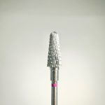 Staleks Frez węglikowy stożek 6mm/14 FT70V060/14 – fioletowy do manicure i pedicure