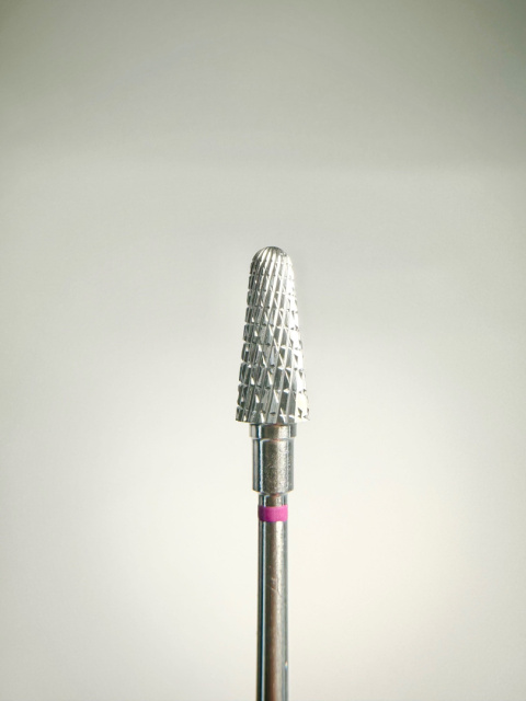 Staleks Frez węglikowy stożek 6mm/14 FT70V060/14 – fioletowy do manicure i pedicure