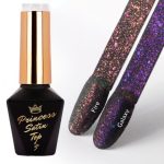Top matowy no wipe MollyLac Princess Satin Top Galaxy Nr 8 10g – satynowy efekt z drobinkami