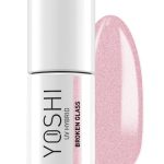 YOSHI Lakier Hybrydowy 813 Broken Glass – Perłowy Róż z Drobinkami 6 ml TPO-FREE