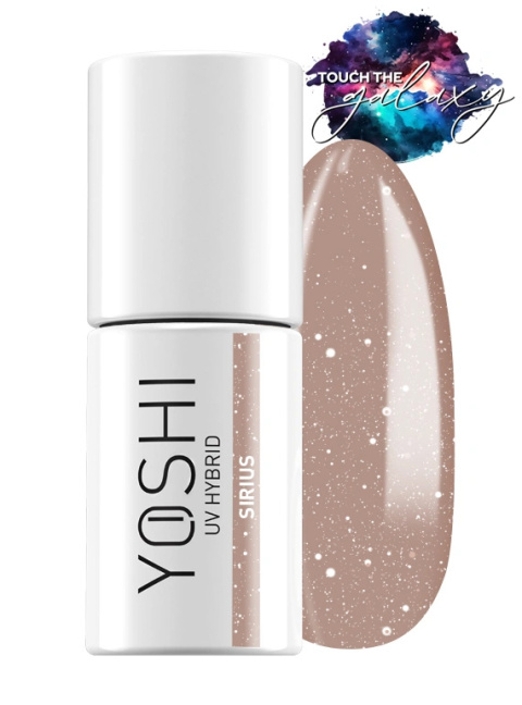 YOSHI Touch the Galaxy – Sirius 6 ml 523 · srebrny lakier hybrydowy z brokatem TPO-FREE