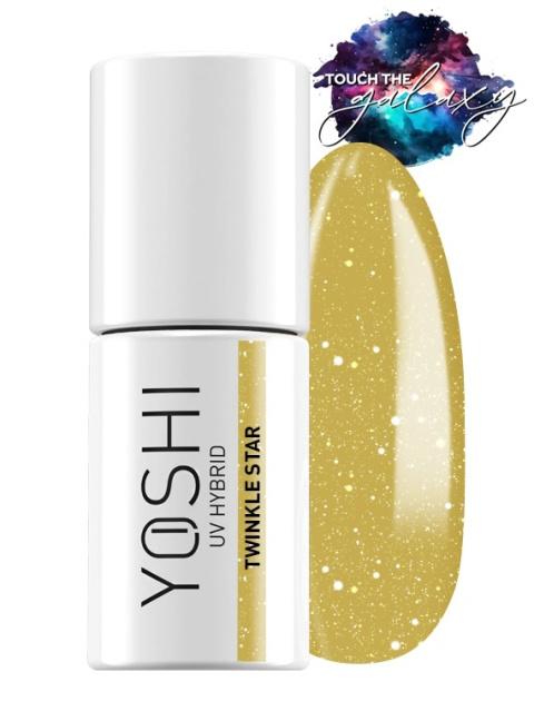 YOSHI Twinkle Star 522 6 ml – złoty lakier hybrydowy z kolekcji Touch the Galaxy TPO-FREE