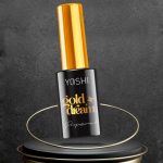 YOSHI Top Gold Dream 10ml – złoty top hybrydowy no-wipe, efekt luksusowych drobinek TPO-FREE