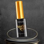 YOSHI Sparkle Rose Top – top hybrydowy do paznokci 10 ml, efekt różowego złota TPO-FREE